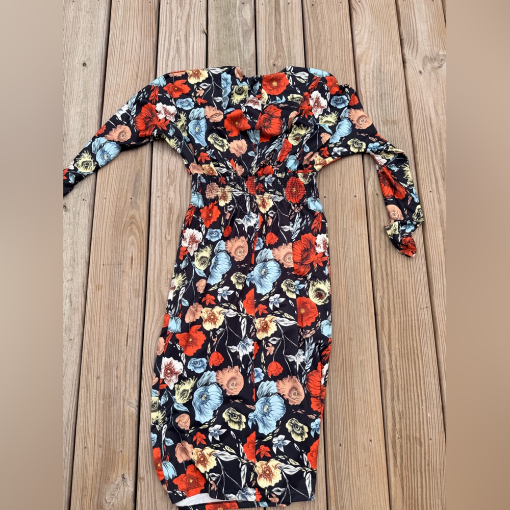 Zara Floral Long Sleeve Dress - Picture 7 of 10
